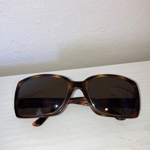 Chanel Rectangular Tortoise Sunglasses